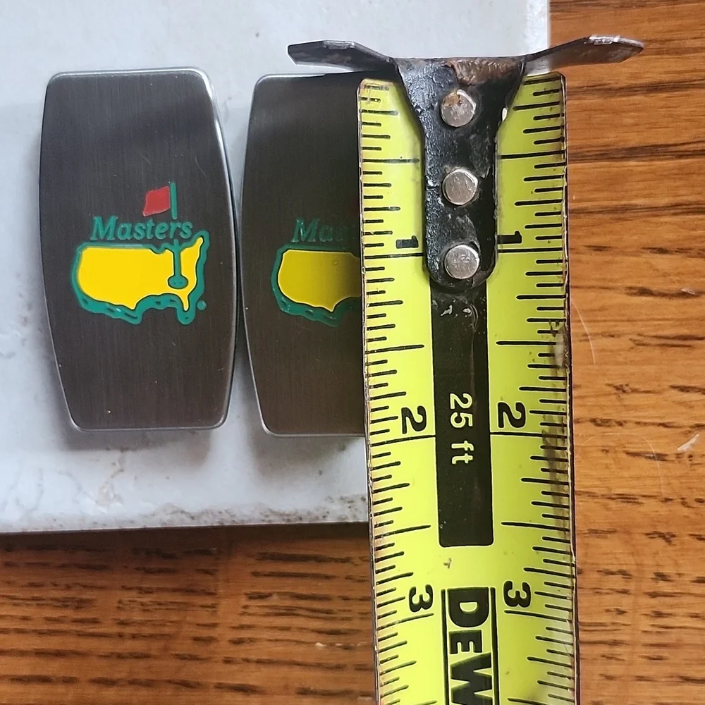 Masters Zippo Silver Money Clip with Yellow and Green Logo Rare!!!!